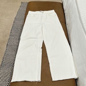 Zara Cropped Wide leg Jeans